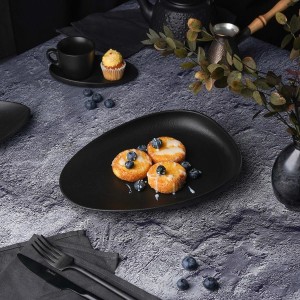 Тарелка  Black Raw Steller 26,5*20*4,5 см, P.L. Proff Cuisine