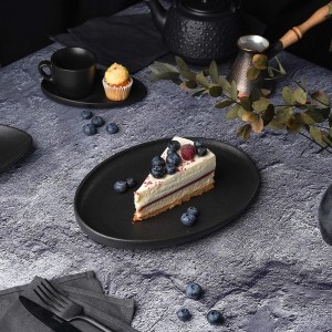 Тарелка  Black Raw Steller 26,8*19 см, P.L. Proff Cuisine