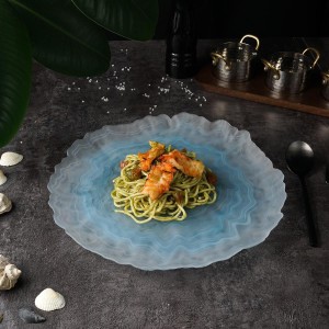 Тарелка-блюдо, матовое d=33 h=2 см,материал cтекло,серия 