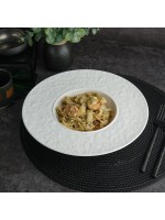 Тарелка для пасты d=28см, 400 мл,фарфор,белый цвет, матовая поверхность, 