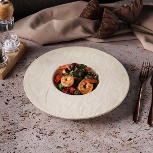 Тарелка для пасты Elephant Ivory d 28*4 см, V-250 мл, P.L. Proff Cuisine Тарелка для пасты Elephant Ivory d 28*4 см, V-250 мл, P.L. Proff Cuisine