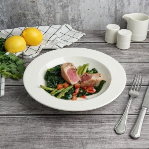 Тарелка глубокая 27 см, V= 500мл, фарфор 