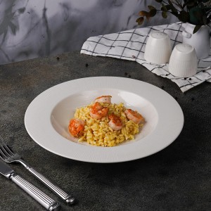 Тарелка глубокая 27 см, фарфор 