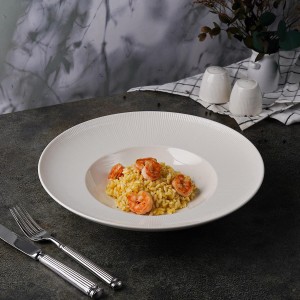 Тарелка глубокая 30 см, фарфор 