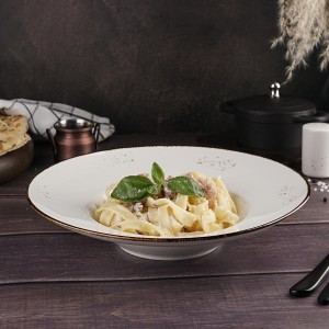 Тарелка глубокая d=27 см, 350 мл, фарфор 