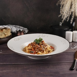 Тарелка глубокая d=31 см, 600 мл,  фарфор 