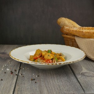 Тарелка круглая для пасты Organica Grain 400 мл, d=27,5 см, P.L. Proff Cuisine