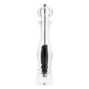 Мельница для перца акриловая, стальная механическая h 38см 