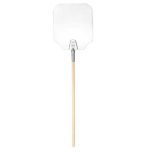 Лопата для пиццы алюминий с деревянной ручкой (лопата 305*356,ручка 55см)