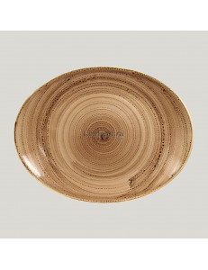Овальная тарелка RAK Porcelain Twirl Shell 36*27 см