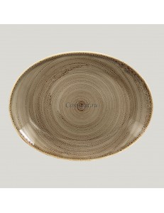 Овальная тарелка RAK Porcelain Twirl Alga 32*23 см