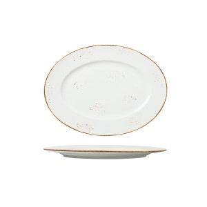 Блюдо овальное 30*22,5 см, фарфор 