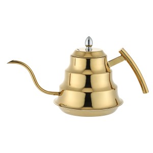 Кофейник 1200 мл, нерж. сталь,цвет-золото  P.L.