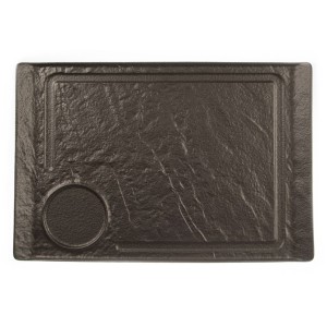 Блюдо для стейка  Black Raw Stellar 35*24*2,2 см, P.L. Proff Cuisine