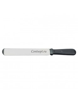 Лопатка кондитерская прямая 30 см, черная пластиковая ручка, P.L. Proff Cuisine