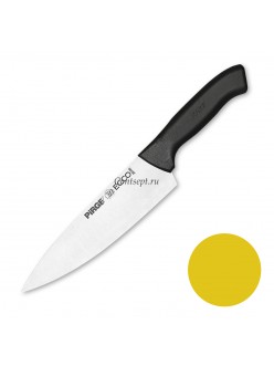 Нож поварской 19 см,желтая ручка Pirge