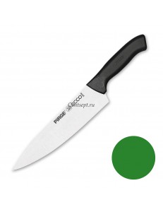 Нож поварской 21 см,зеленая ручка Pirge