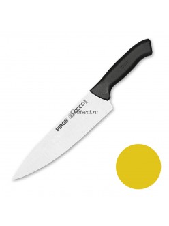 Нож поварской 21 см,желтая ручка Pirge