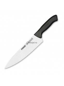 Нож поварской 21 см,черная ручка Pirge