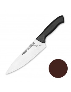 Нож поварской 21 см,коричневая ручка Pirge