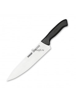 Нож поварской 23 см,черная ручка Pirge