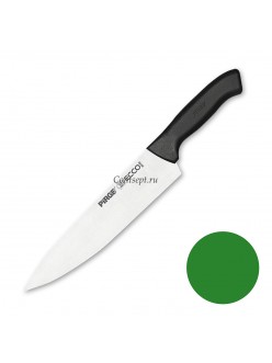 Нож поварской 23 см,зеленая ручка Pirge