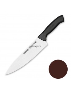 Нож поварской 23 см,коричневая ручка Pirge