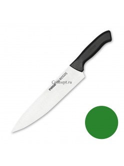 Нож поварской 25 см,зеленая ручка Pirge