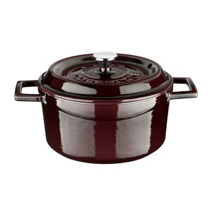 Кастрюля с крышкой d=20см., 2,8л, чугун эмаль 