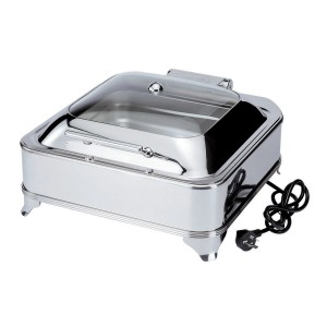 Мармит с обзорной,стеклянной крышкой 5.1 литра,2/3,электрический (220v/50-60Hz/280W) 