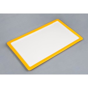 Гастроемкость 1/1-20 (52,5*32*2 см), желтый борт, фарфор, P.L. Proff Cuisine