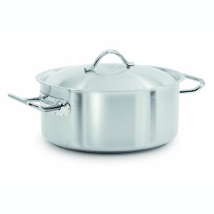 Кастрюля с крышкой 20*17 см, 5,3 литра,нержавеющая сталь 18/10