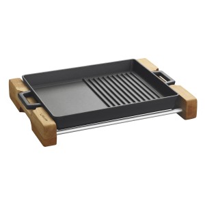 Сковорода-гриль 27*33 см.чугун на д/подставке LAVA