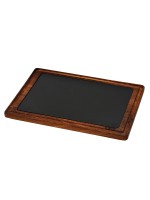 Блюдо прямоугольное 25*35 см.чугун на д/подставке LAVA