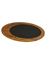 Блюдо овальное 25*35см. чугун на д/подставке LAVA