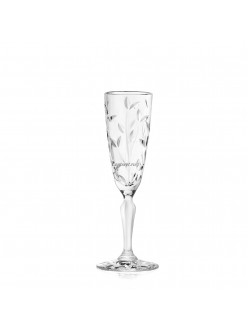 Бокал-флюте для шампанского RCR Style Laurus 150 мл, хрустальное стекло, Италия