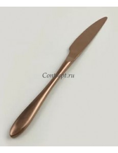 Нож столовый покрытие PVD цвет матовая медь серия Alessi Copper PL Proff Cuisine