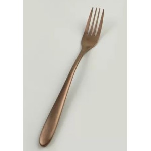Вилка столовая покрытие PVD цвет матовая медь серия Alessi Copper PL Proff Cuisine
