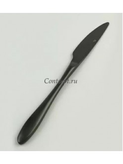 Нож столовый покрытие PVD черный матовый цвет серия Alessi Black PL Proff Cuisine