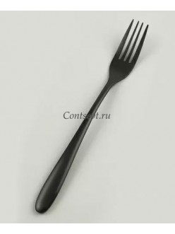 Вилка столовая покрытие PVD черный матовый цвет серия Alessi Black PL Proff Cuisine