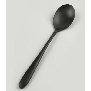 Ложка столовая покрытие PVD черный матовый цвет серия Alessi Black PL Proff Cuisine