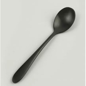 Ложка чайная покрытие PVD черный матовый цвет серия Alessi Black PL Proff Cuisine