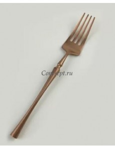 Вилка столовая PVD покрытие медный матовый цвет серия 1920 Copper PL Proff Cuisine