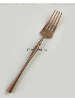 Вилка столовая PVD покрытие медный матовый цвет серия 1920 Copper PL Proff Cuisine