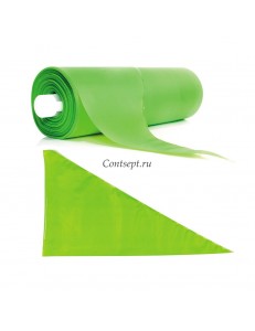 Мешки кондитерские 4-слойные, 46 см, зеленые, 90 мкм, микрорельеф поверхности, 100 шт/рул, P.L. Prof