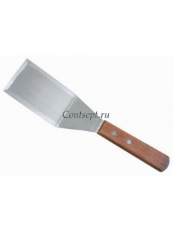 Лопатка металлическая с деревянной ручкой, 11,5 см, ширина 7 см, P.L. Proff Cuisine