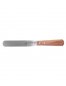 Нож-лопатка кондитерская металлическая с деревянной ручкой, изогнутая, 15 см, P.L. - Proff Chef Line