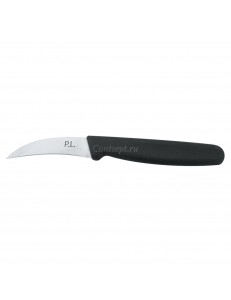 Нож PRO-Line для чистки овощей Коготь 7 см, пластиковая черная ручка, P.L. Proff Cuisine