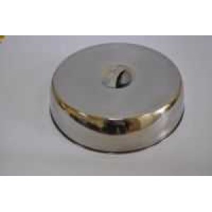 Крышка для горячих блюд металлическая круглая d 28 см, h 6,5 см, P.L. Proff Cuisine