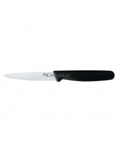 Нож PRO-Line для нарезки, волнистое лезвие, 10 см, пластиковая черная ручка, P.L. Proff Cuisine